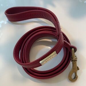 Hound Collection Red Leather 5’ Leash